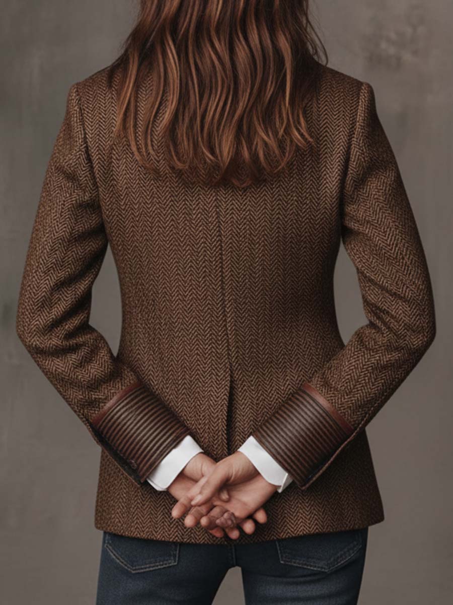 Lara | Blazer con Detalles en Zigzag Estampados