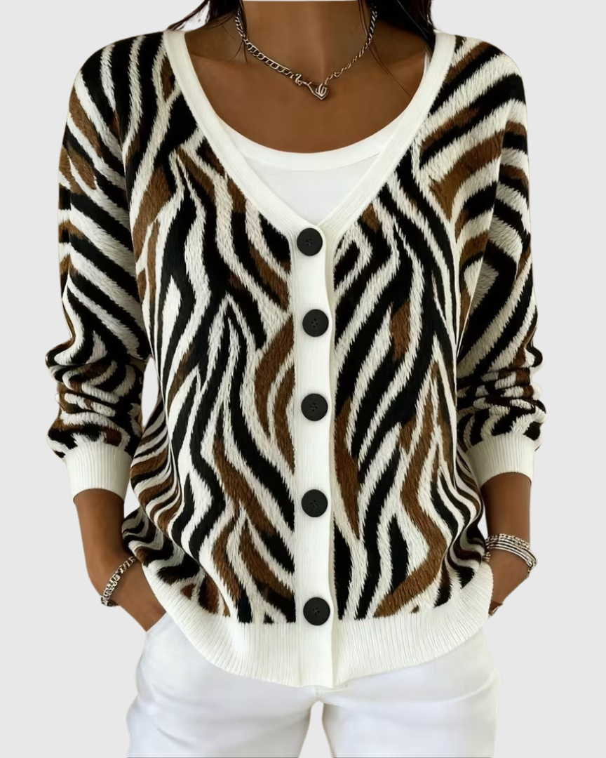 Chaqueta de Punto con Botones Gema