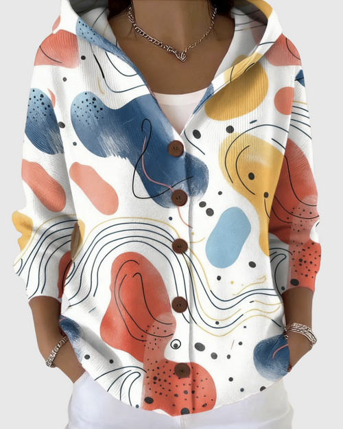 Chaqueta de Punto con Capucha Elena