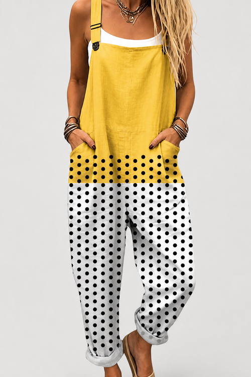 Peto estampado de puntos amarillo
