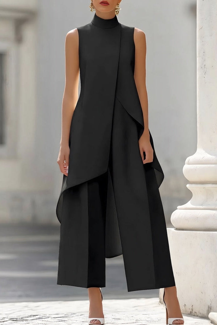 Conjunto elegante de top y pantalón