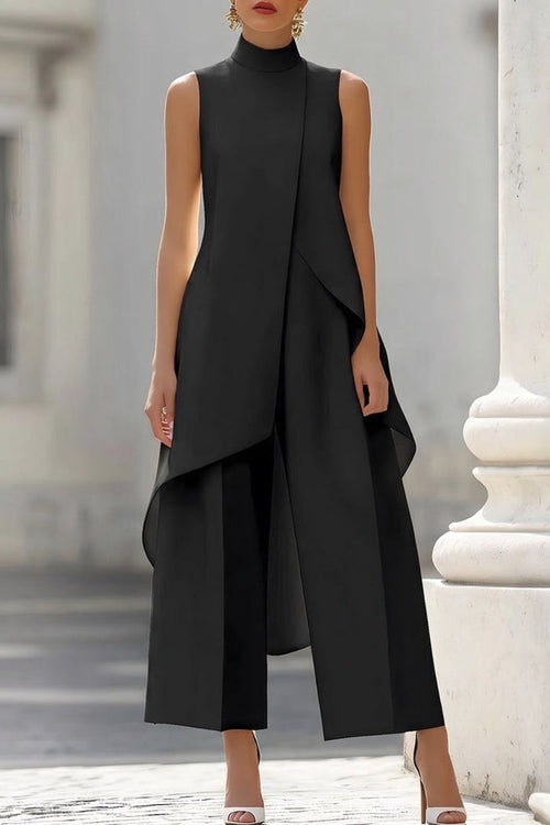 Conjunto elegante de top y pantalón