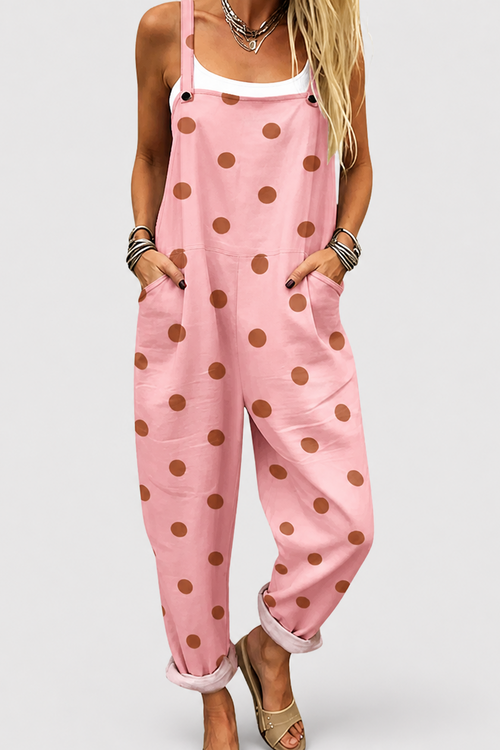 Peto estampado de puntos rosa