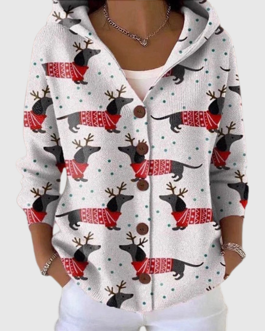 Chaqueta de Punto con Capucha Carmen