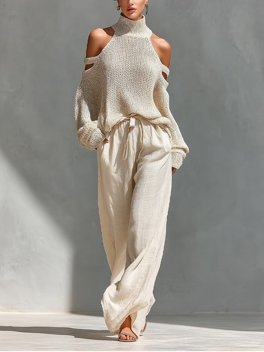 Crina | Conjunto de moda de punto y lino