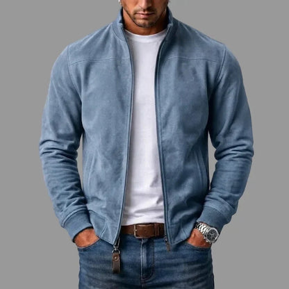 Chaqueta Bomber con Cuello Estructurado