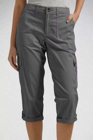 Pantalón cargo capri de mujer