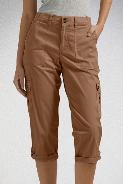 Pantalón cargo capri de mujer