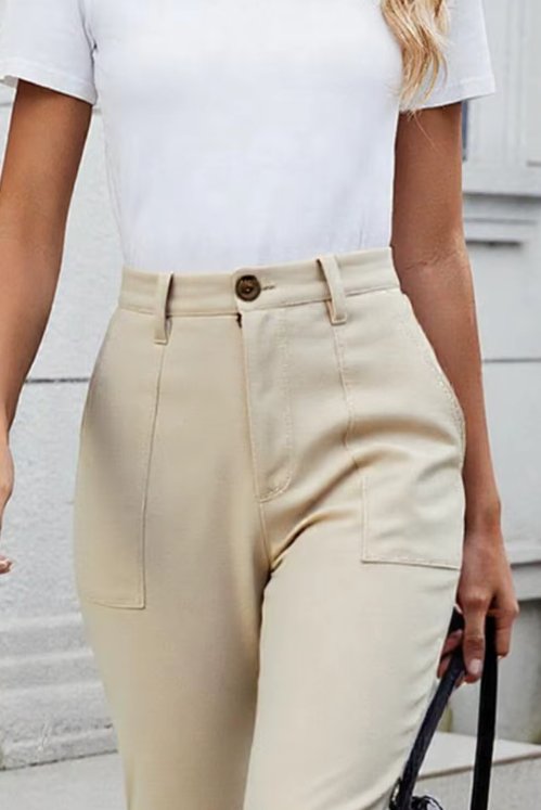 Pantalón cargo capri de mujer