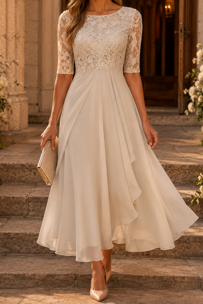 Vestido Midi de Encaje