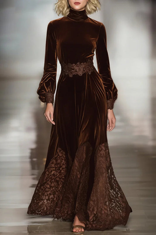 Beatrice | Vestido largo de terciopelo