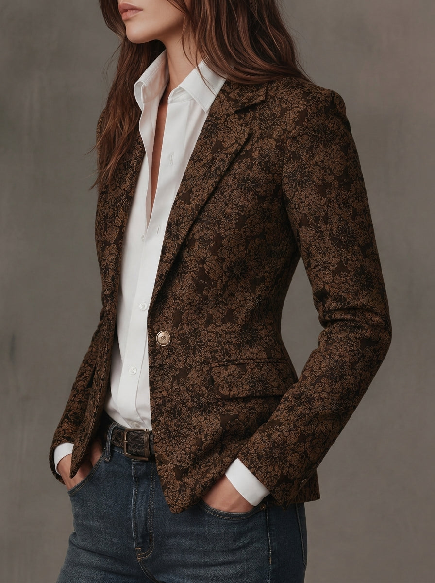 Blazer de Jacquard Paisley