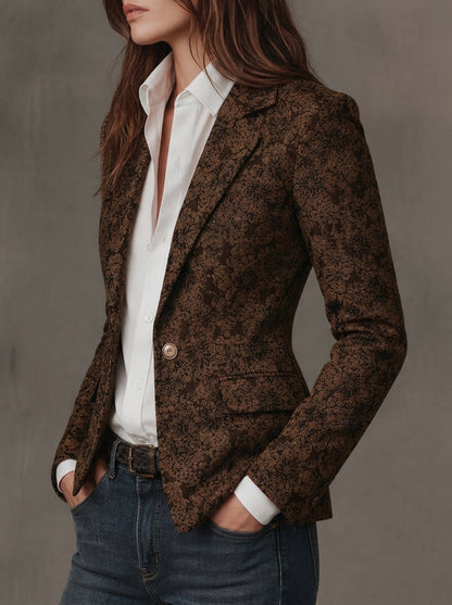 Blazer de Jacquard Paisley
