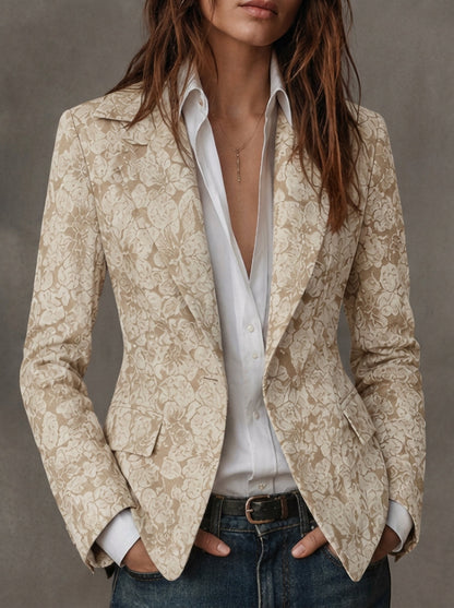 Blazer de Jacquard Paisley