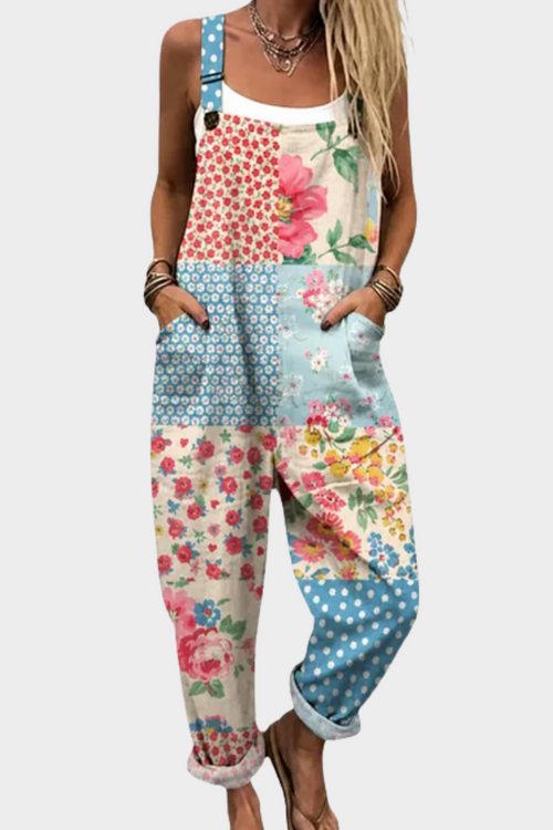 Peto estampado de mosaico rosal