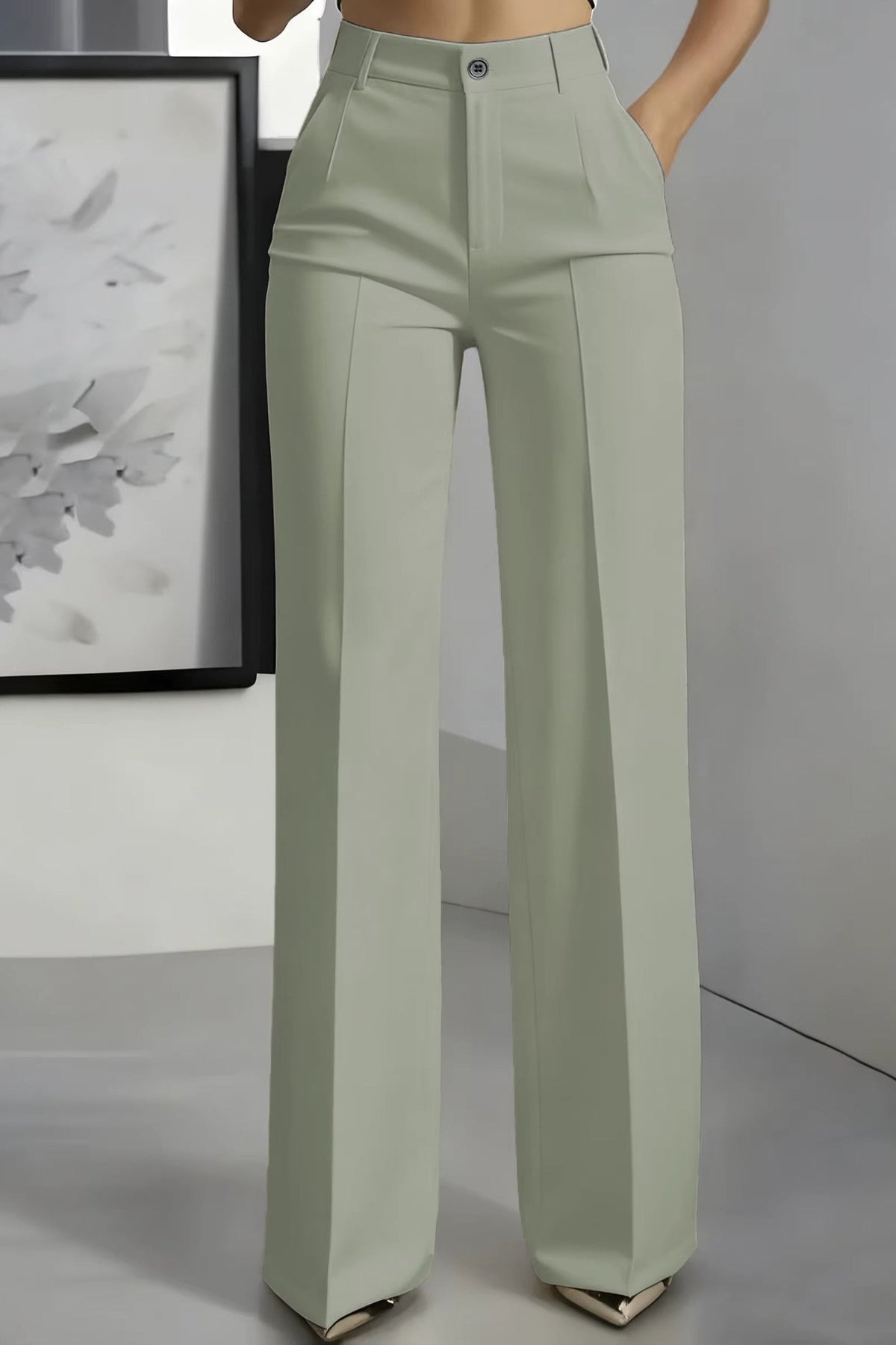 Pantalones de Corte Recto