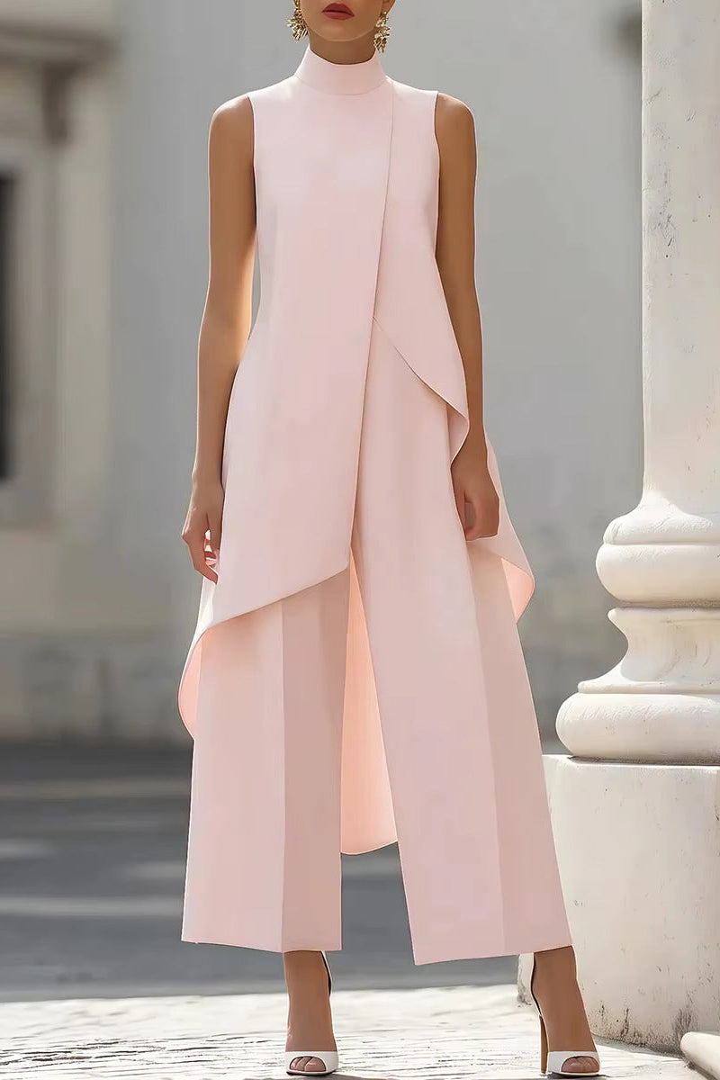 Conjunto elegante de top y pantalón