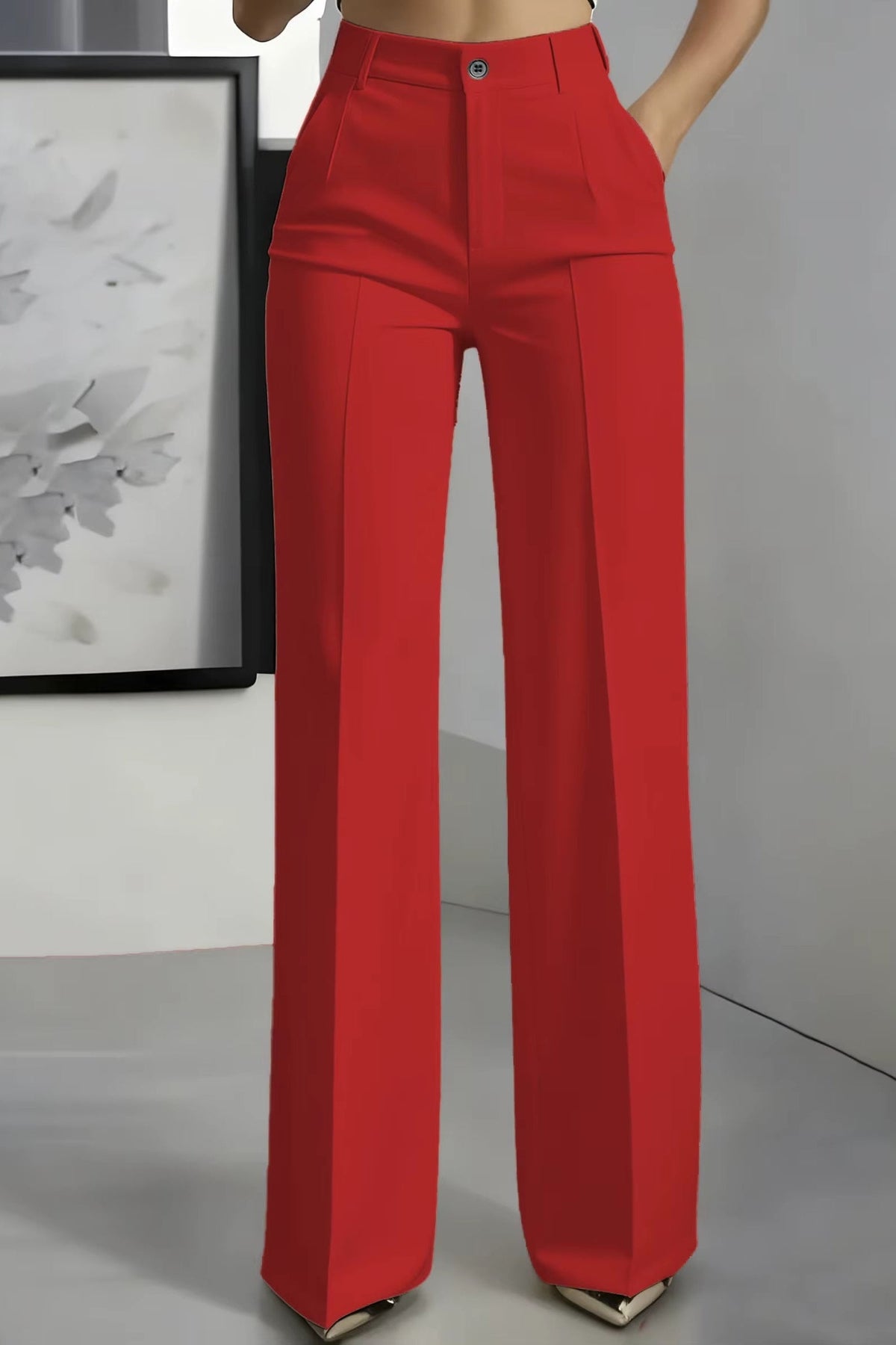 Pantalones de Corte Recto