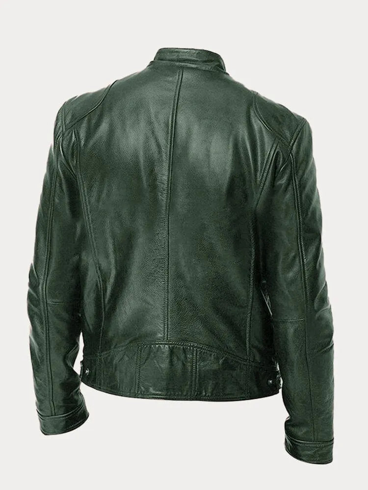 Chaqueta Efecto Cuero