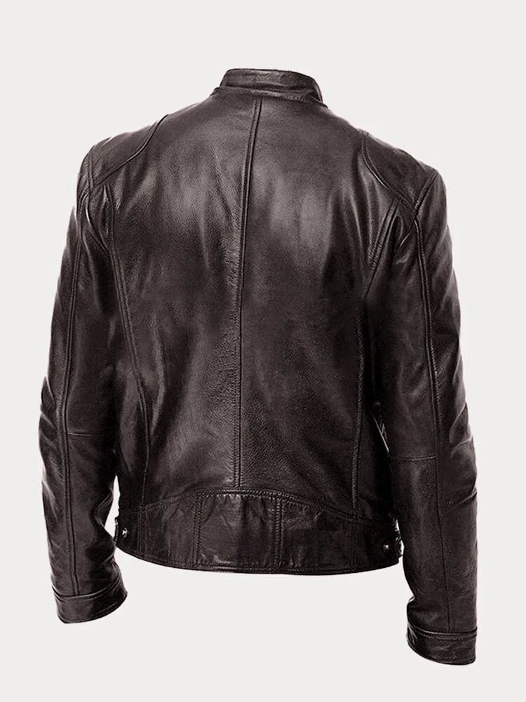 Chaqueta Efecto Cuero