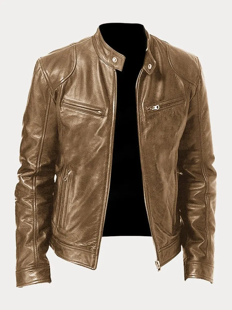 Chaqueta Efecto Cuero