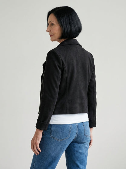 Chaqueta de Ante Sintético con Botones