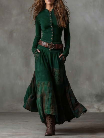 Irene | Vestido de Ante con Cinturón