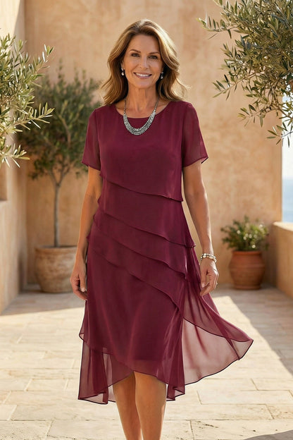 Vestido Midi de Volantes