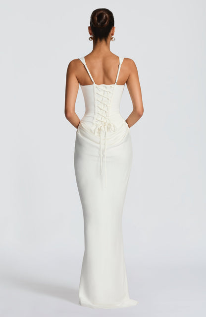 Adelina | Vestido maxi con escote cuadrado