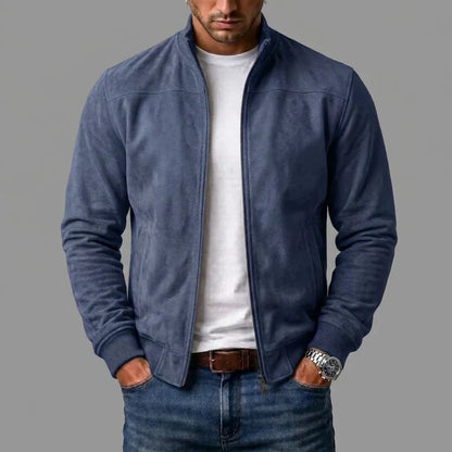 Chaqueta Bomber con Cuello Estructurado