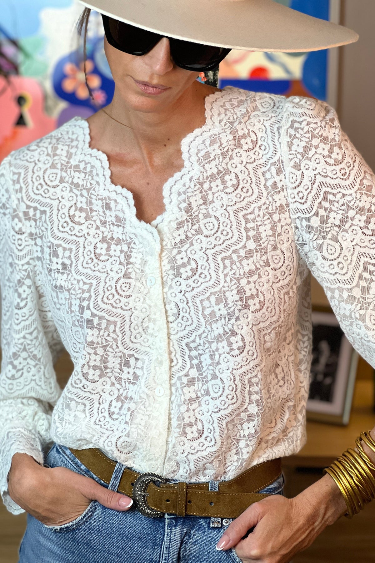 Blusa Hippoline de punto