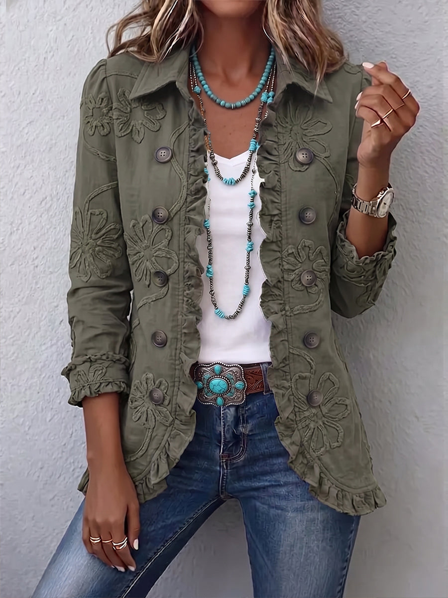 Fiona | Chaqueta bordada bohemia