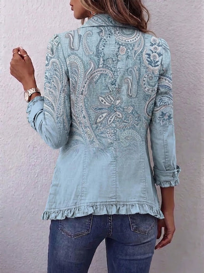 Chaqueta Paisley Vintage con Volantes