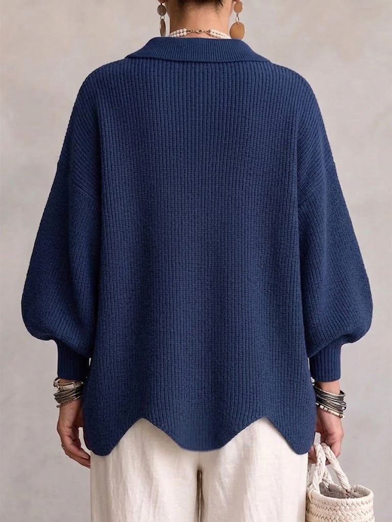 Cárdigan Oversize con Botones Metálicos