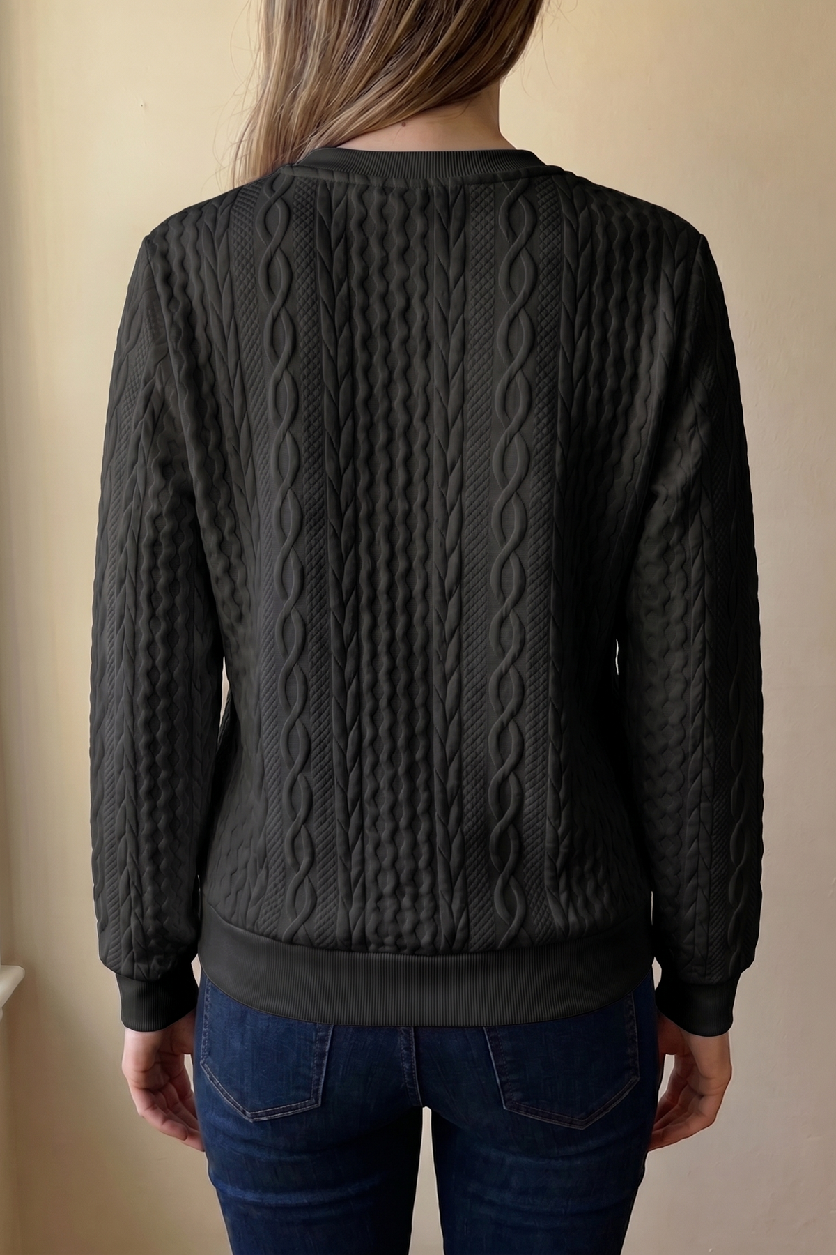 Camisa Texturizada con Cremallera