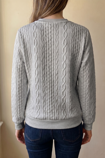 Camisa Texturizada con Cremallera