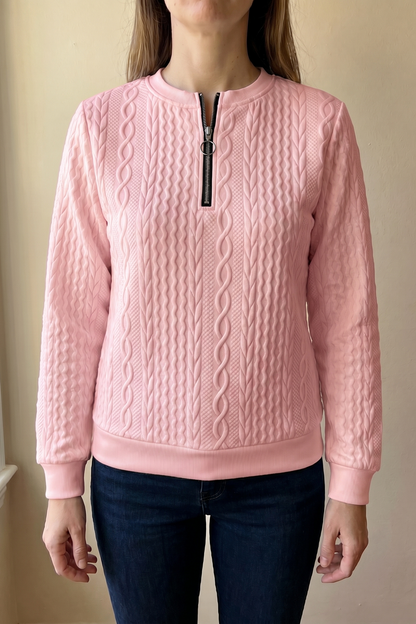 Camisa Texturizada con Cremallera